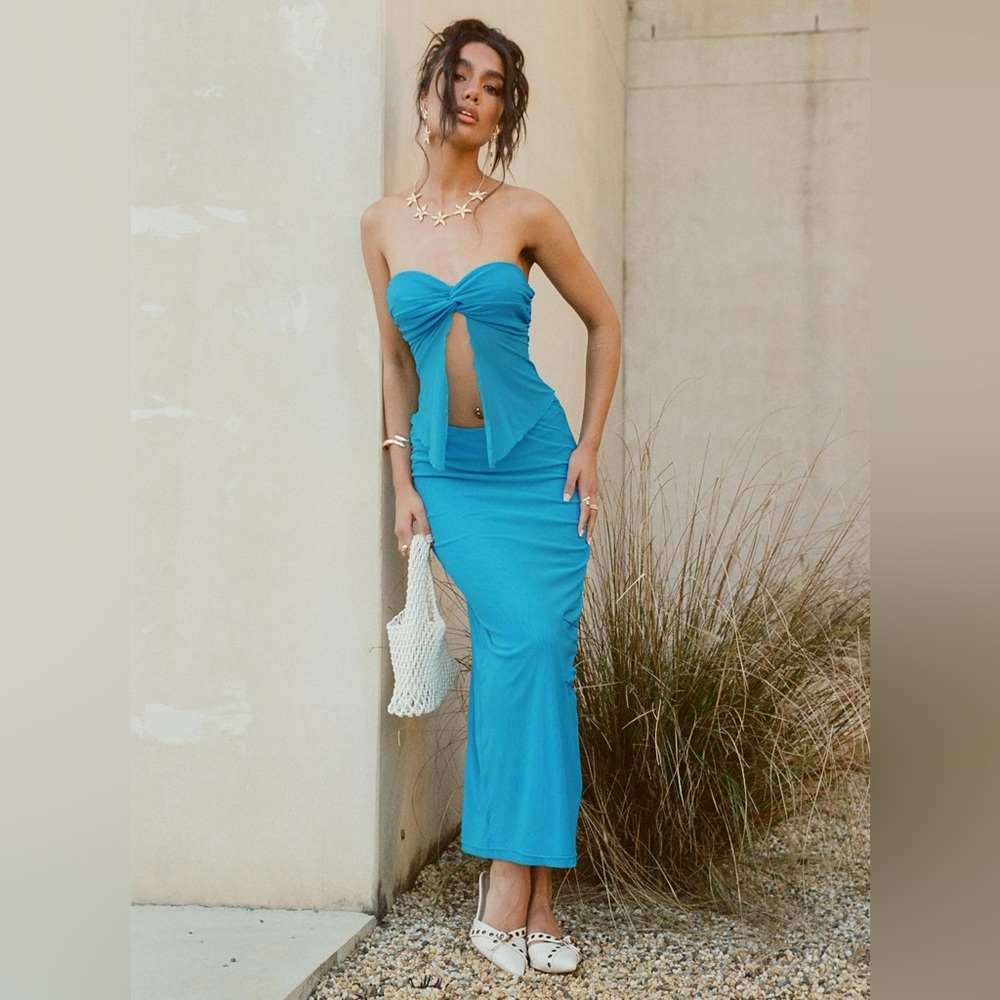 Princess Polly Saracho Set Blue - Picture 2 of 5